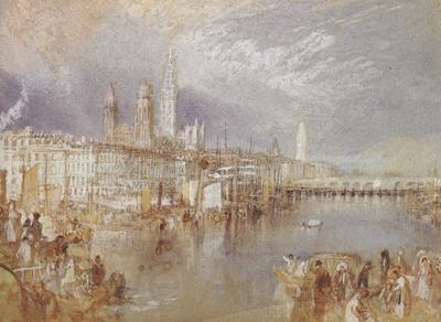 Joseph Mallord William Turner Rouen,looking up the Seine (mk31)